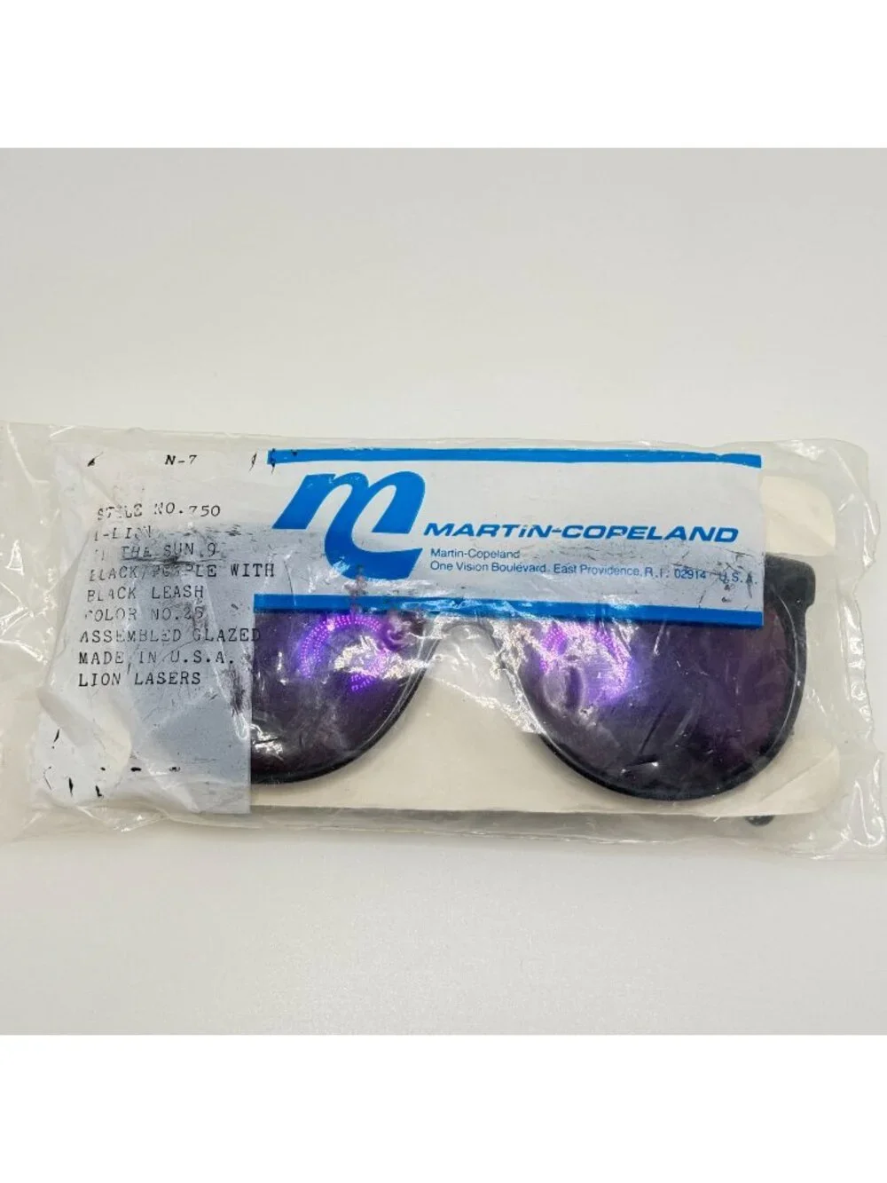Martin-Copeland Sunglasses Lion In The Sun Style 750 Black Purple Color 25 N7